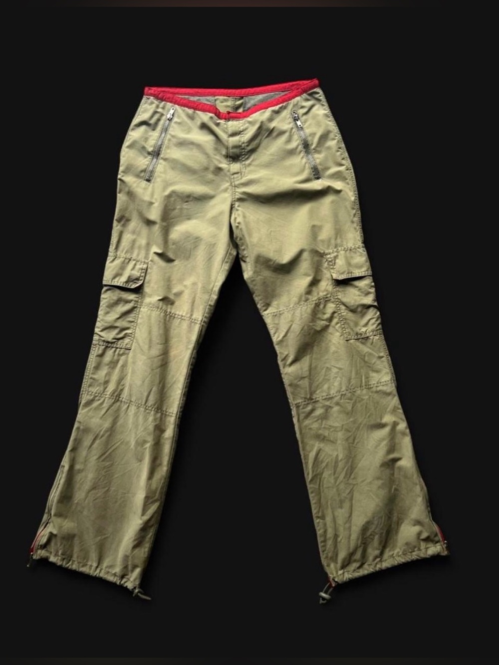 Vintage Y2K Abercrombie & Fitch olive green military cargo pants size 10